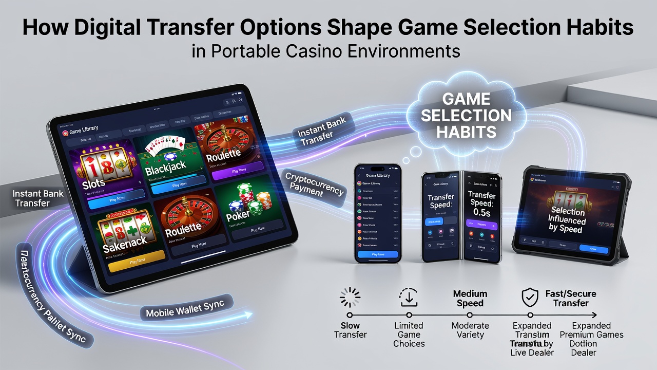 Mobile casino interface showing various digital payment options alongside game categories on a smartphone screen