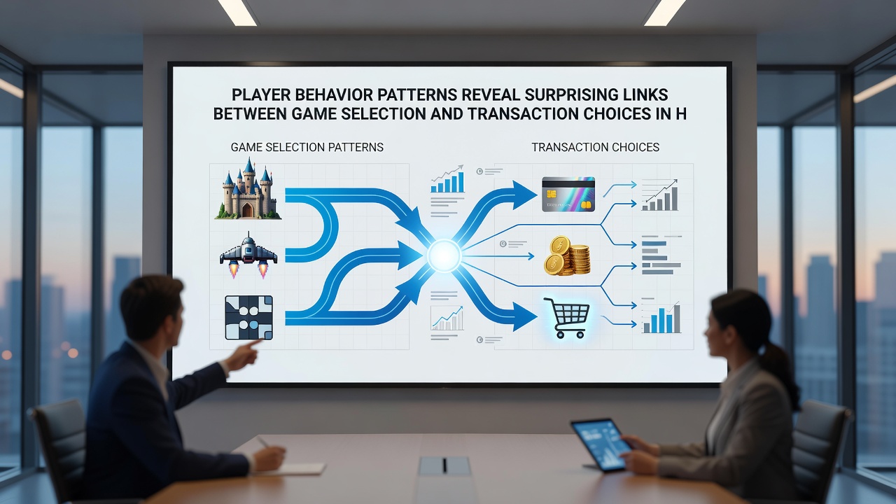 Data visualization charts displaying correlations between game categories and payment method usage in mobile casino apps